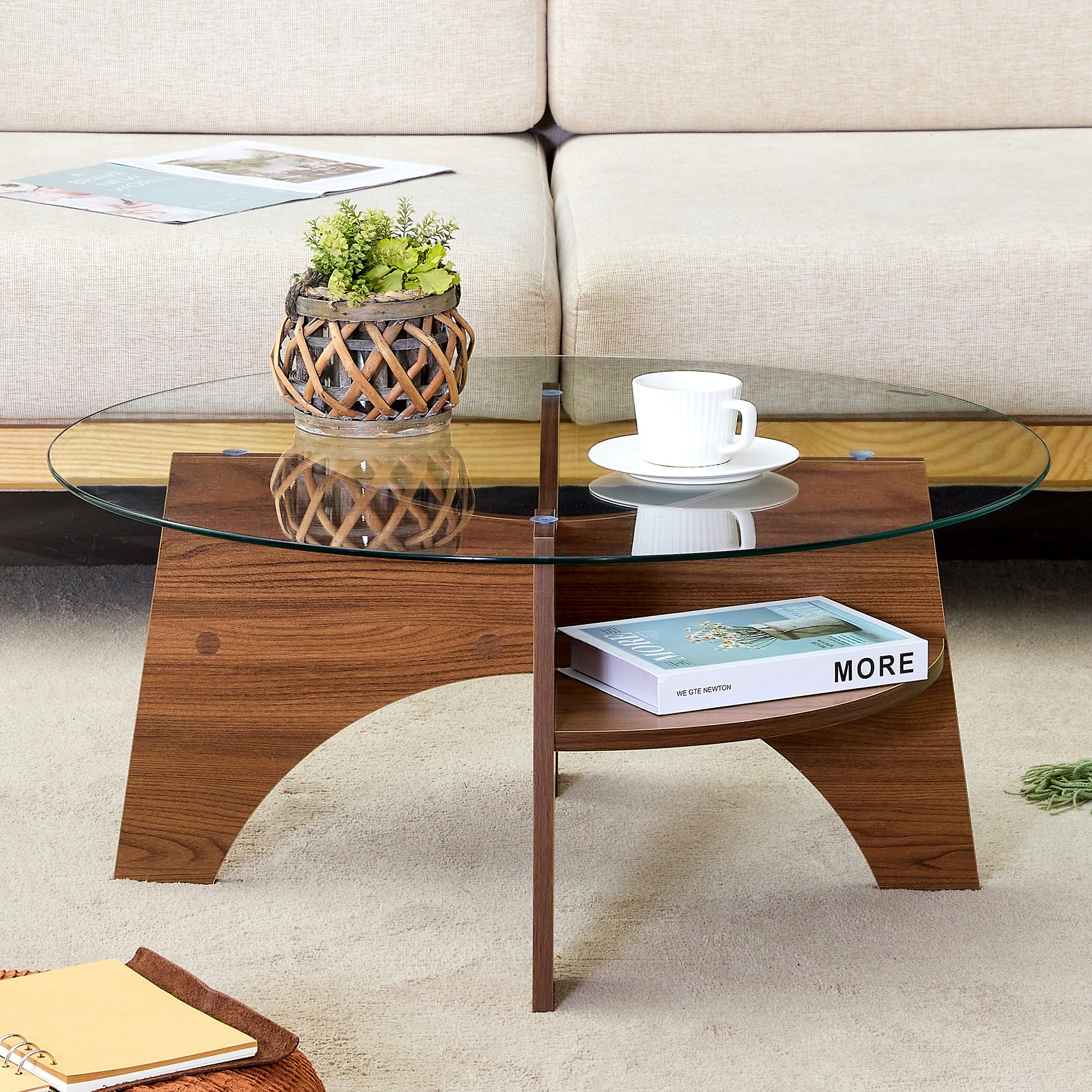 [variant:W3806P404731] Transparent,Walnut image 3