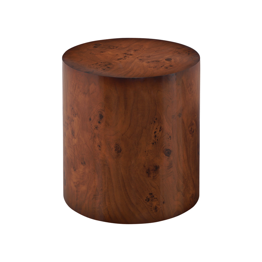 [variant:N872P426800T] Set of 2 Round Burl Veneer Nesting Tables image 5