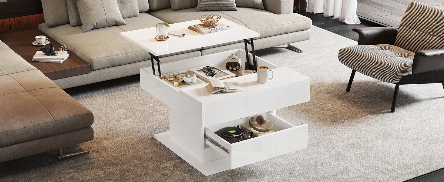 [variant:N892P423296W] 360° Rotating Lift-Top Coffee Table with Drawer image 14