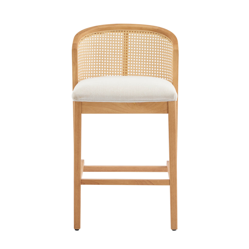 Upholstered Wood Counter Stools – Sets of 2 or 4 — [variant:N897P439502N] Beige,Natural image 4