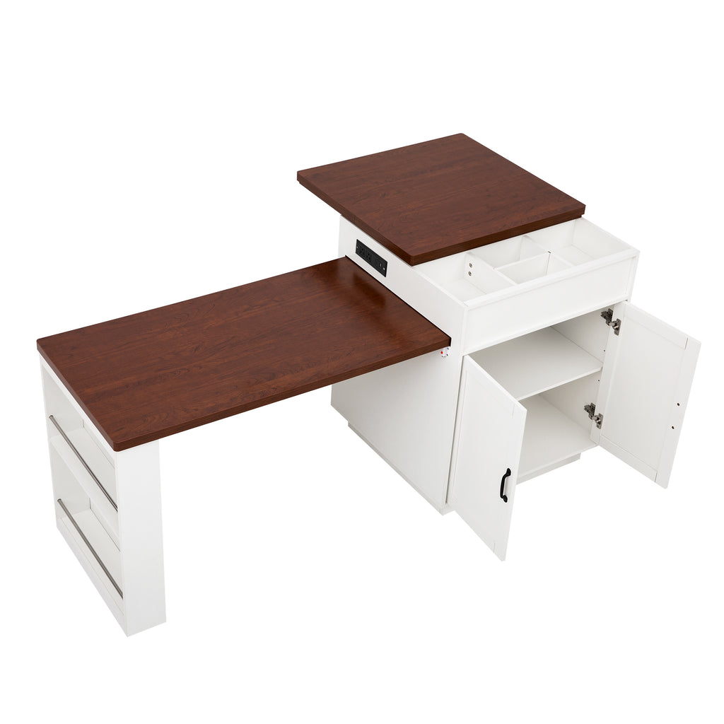 [variant:XW000036AAD-CA] Creamy White,Walnut image 19
