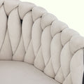[variant:N859P374639B] Set of 2 Beige Velvet Dining Chairs image 19