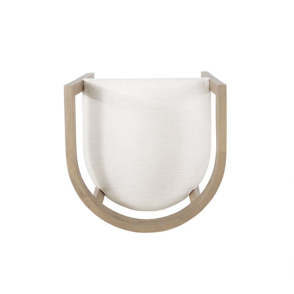 [variant:N872P268260A] Set of 2 Modern Beige Upholstered Dining Armchairs image 8