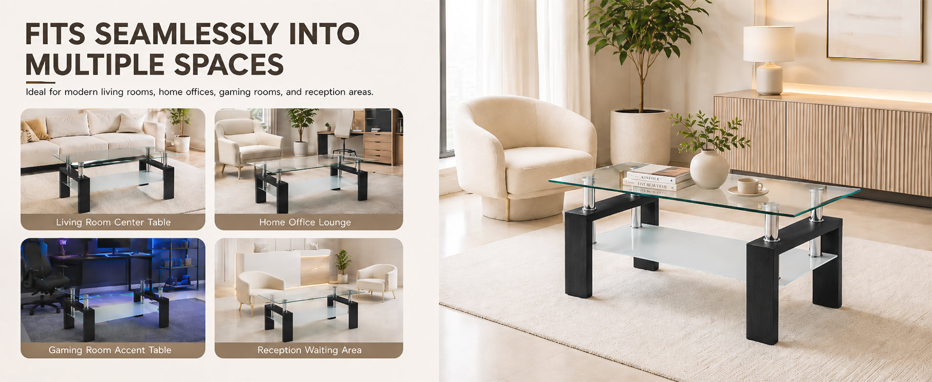 Modern Tempered Glass Coffee Table – Natural or Black — [variant:W3738P499161] Black image 12