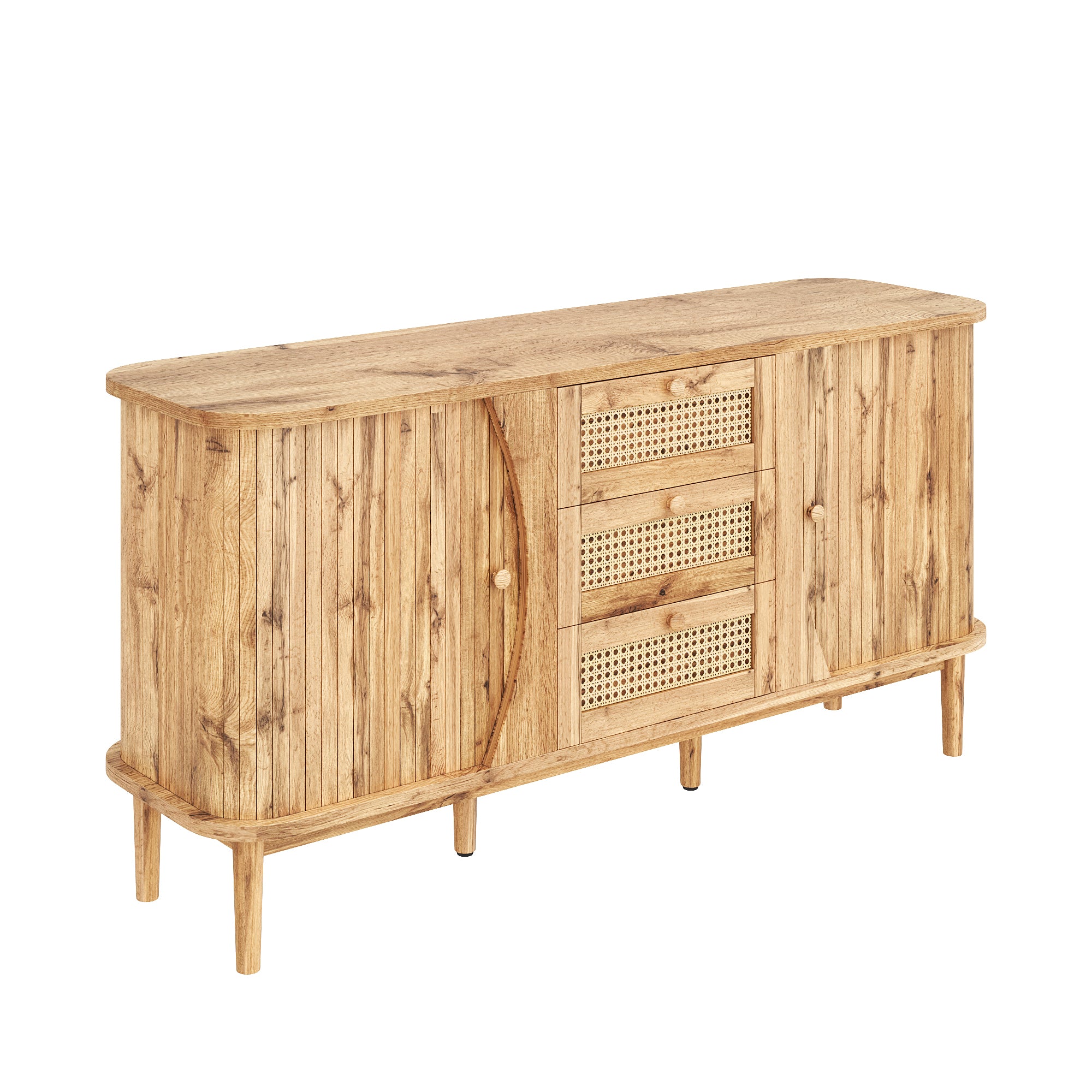 [variant:GA0005O] Rattan Sliding-Door Sideboard – Wood Tone image 20