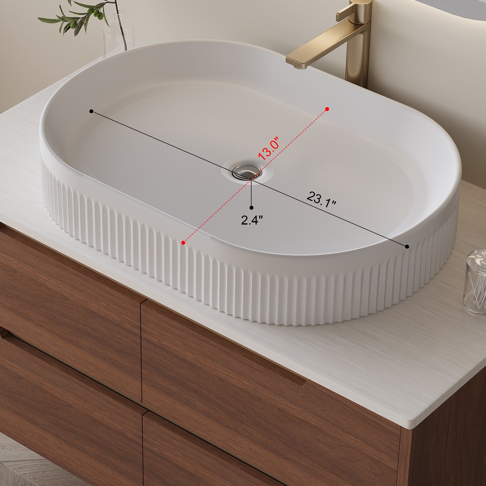 [variant:W5307S00009] Bathroom Vanity with Integrated Ceramic Sink – 36-Inch image 10