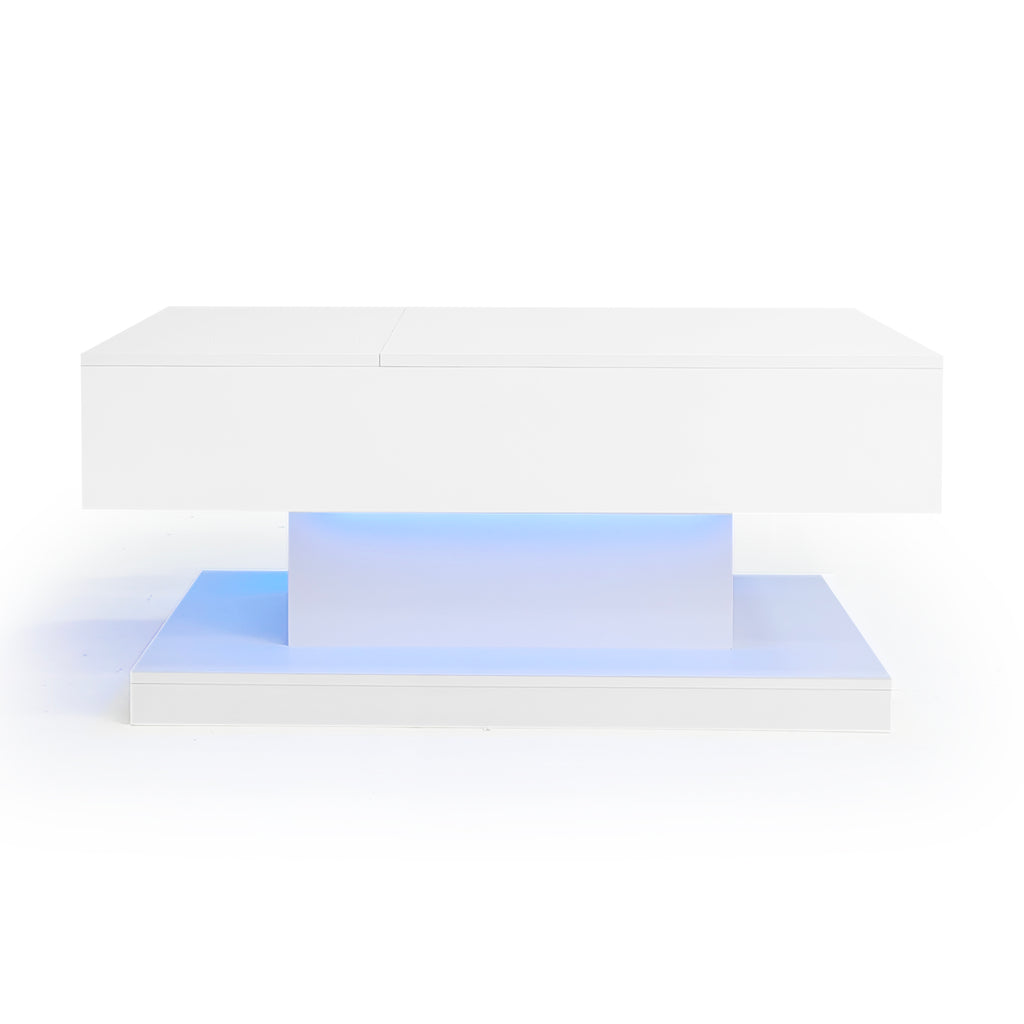 [variant:N892P407974W] High-Gloss Lift-Top Coffee Table with LED Lights image 43