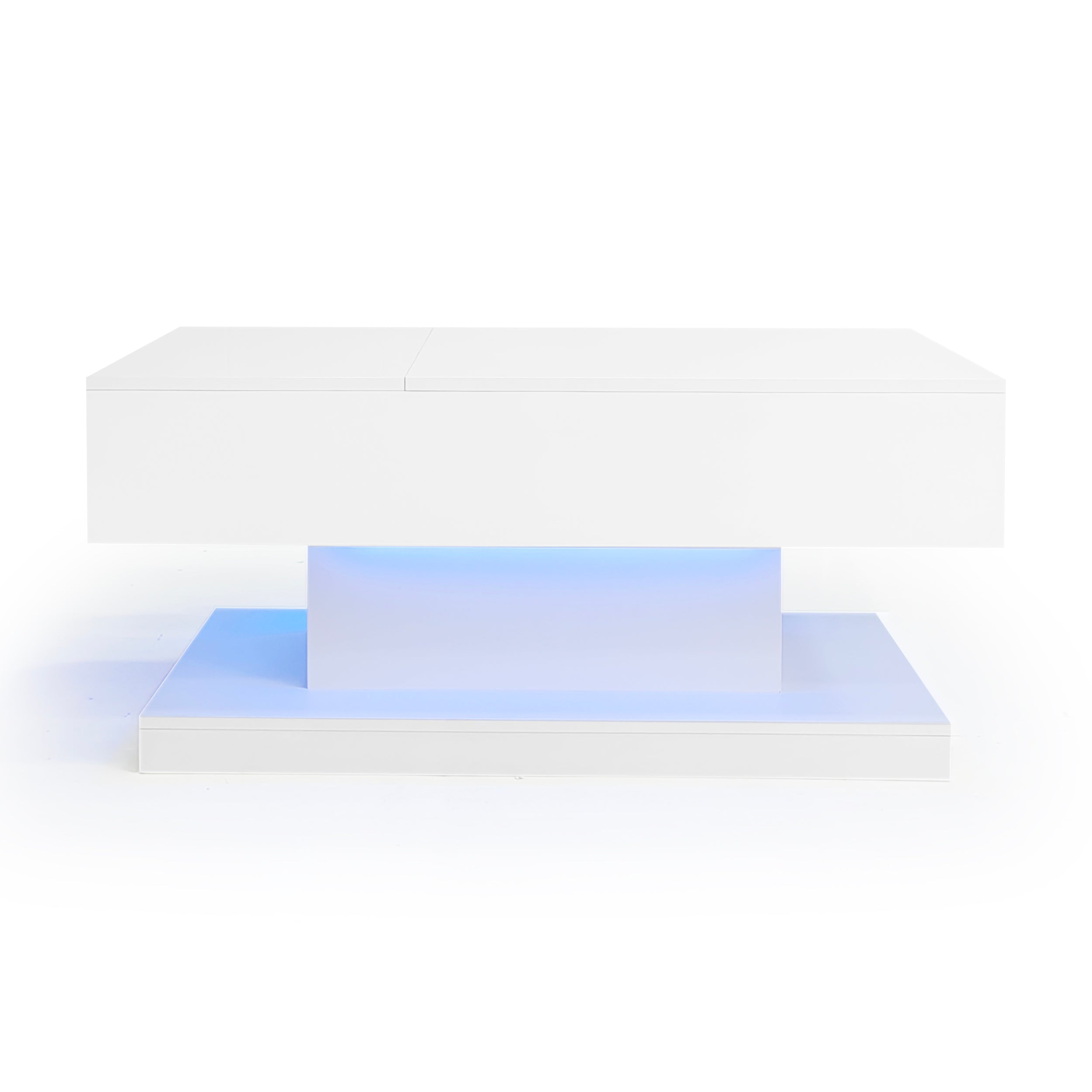 [variant:N892P407974W] High-Gloss Lift-Top Coffee Table with LED Lights image 43