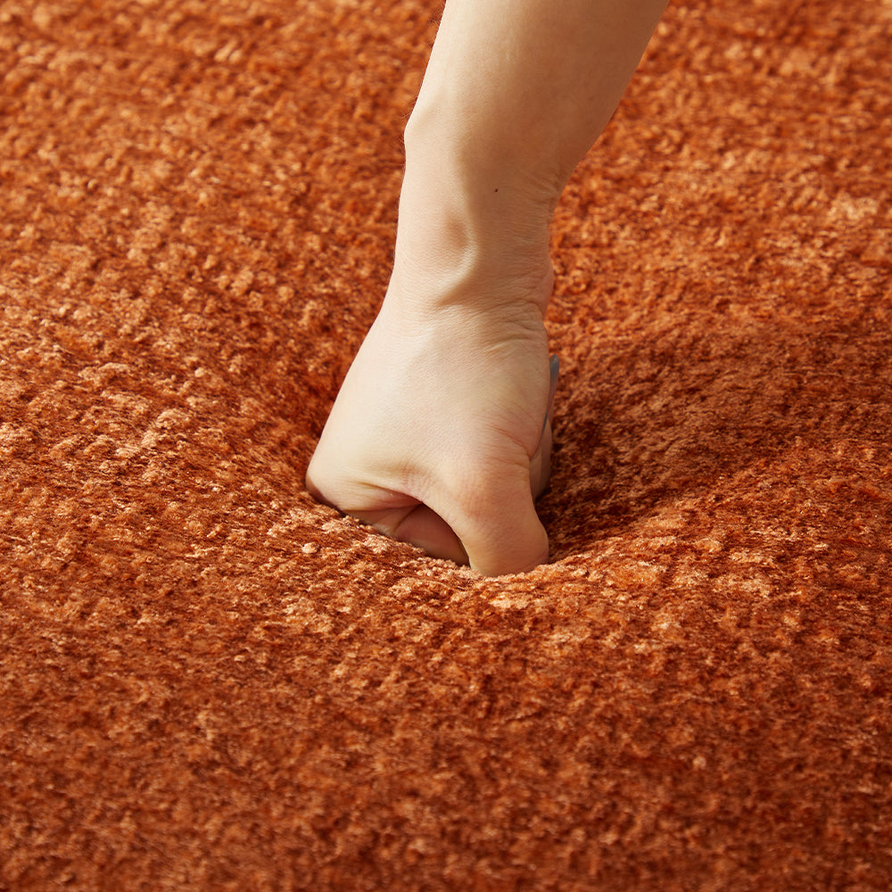 Oversized Corduroy Chaise Lounge with Throw Pillows — [variant:W5031P391329] Orange image 3