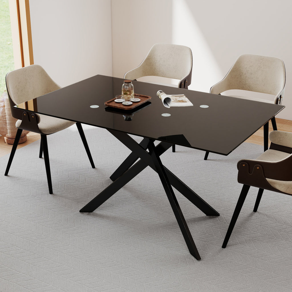 [variant:W3856P411912] Tempered-Glass Dining Table – 51-Inch image 7