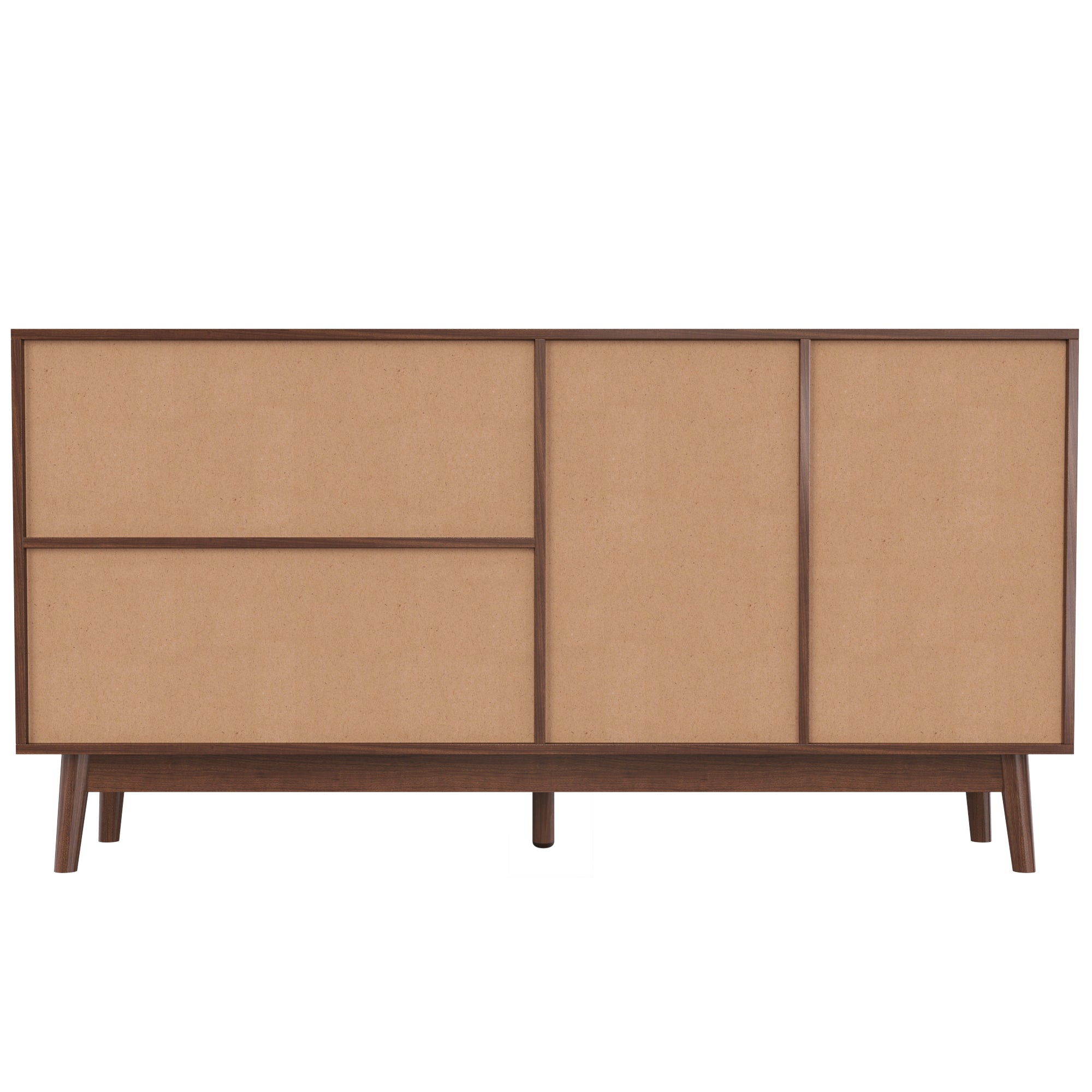 Rattan 3-Door Sideboard with 2 Drawers — [variant:GA0004N] Wood image 13