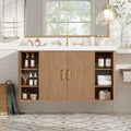[variant:N729P000039N] Wall-Mounted Bathroom Vanity with SMC Sink – 42-Inch image 1