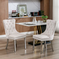 [variant:W5755P474574] Tufted Velvet Dining Chairs – Set of 2 image 1
