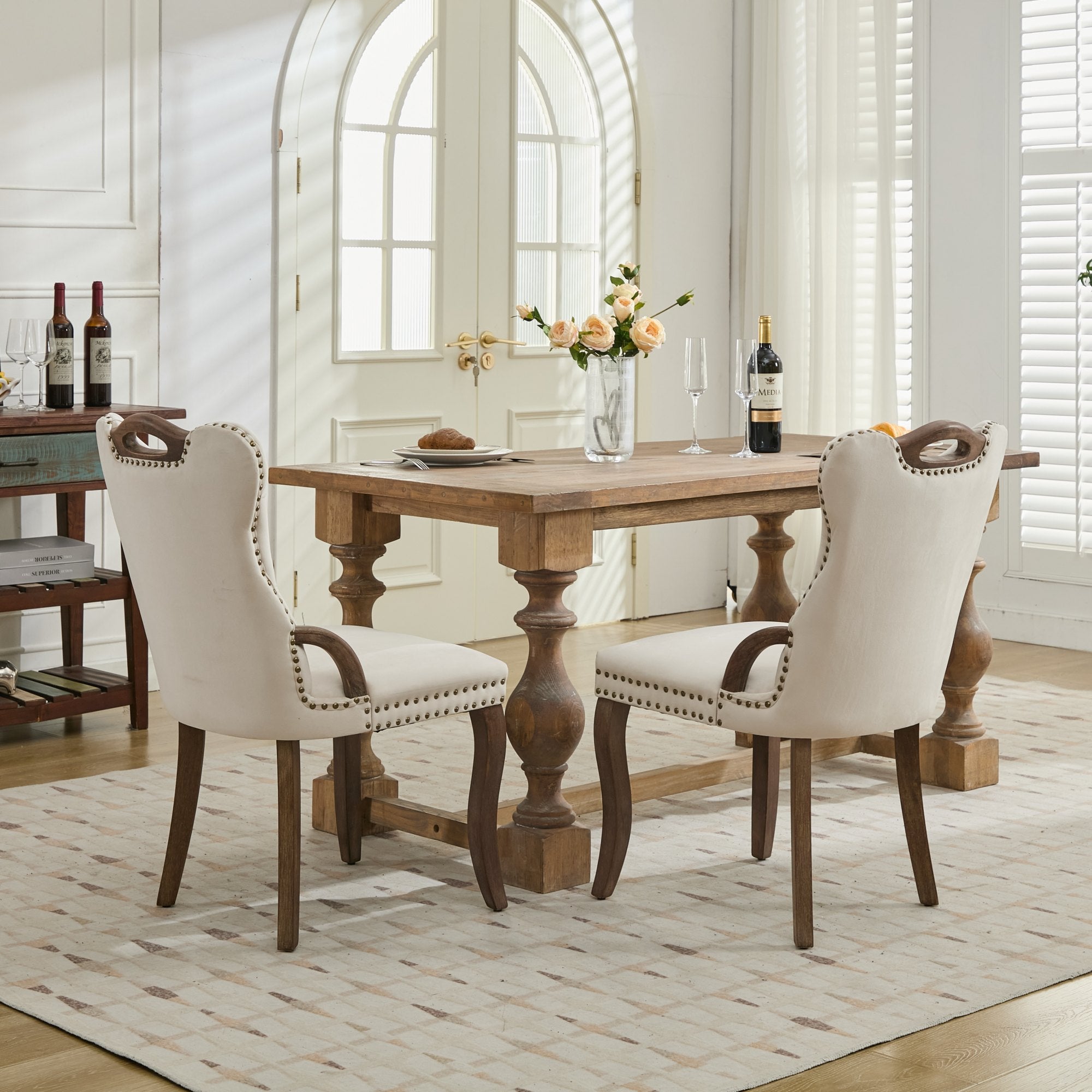 [variant:W5755P512977] Tufted Velvet Dining Armchairs – Set of 2 image 17