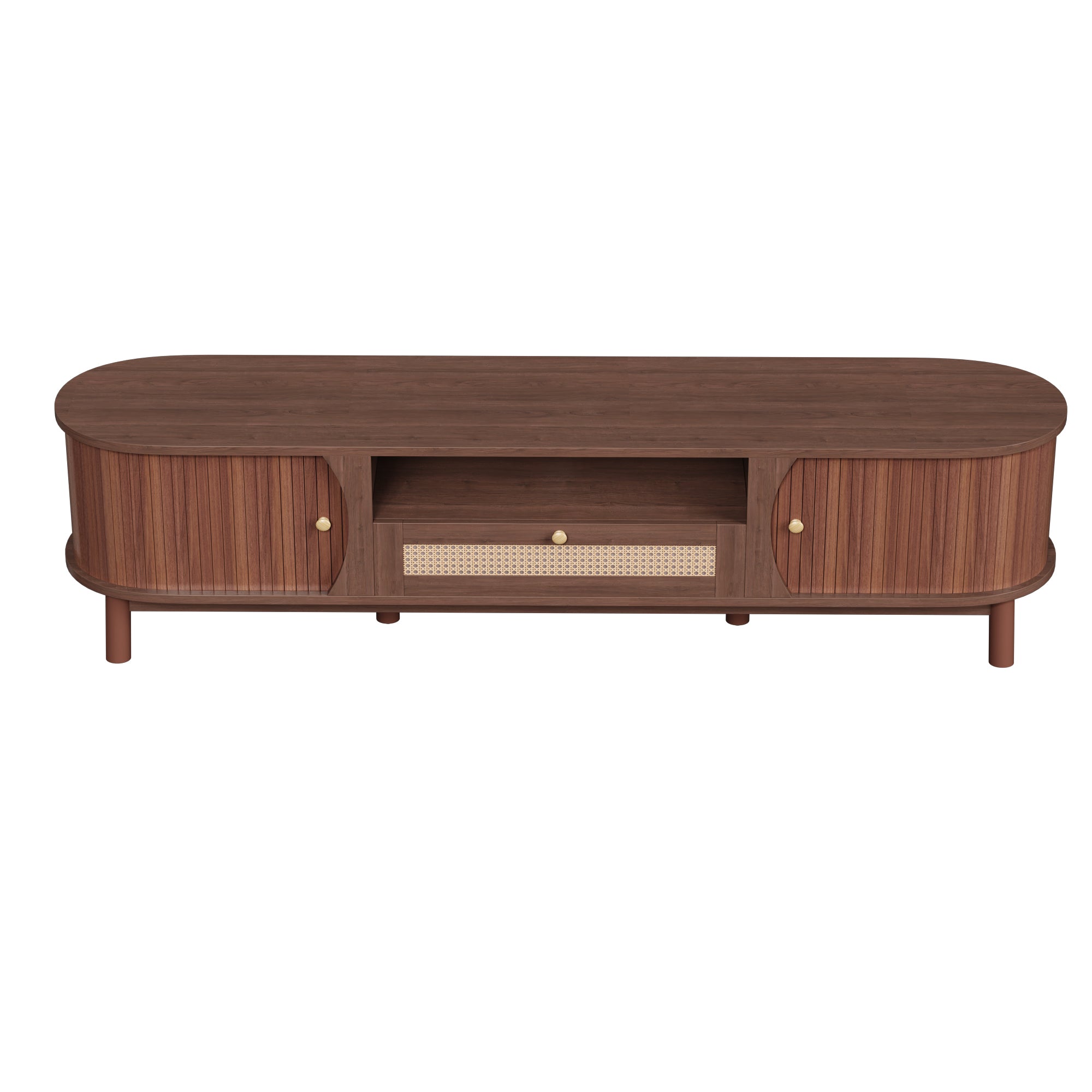 [variant:N875P278398N] Rattan TV Stand with Sliding Door – 65-Inch image 19