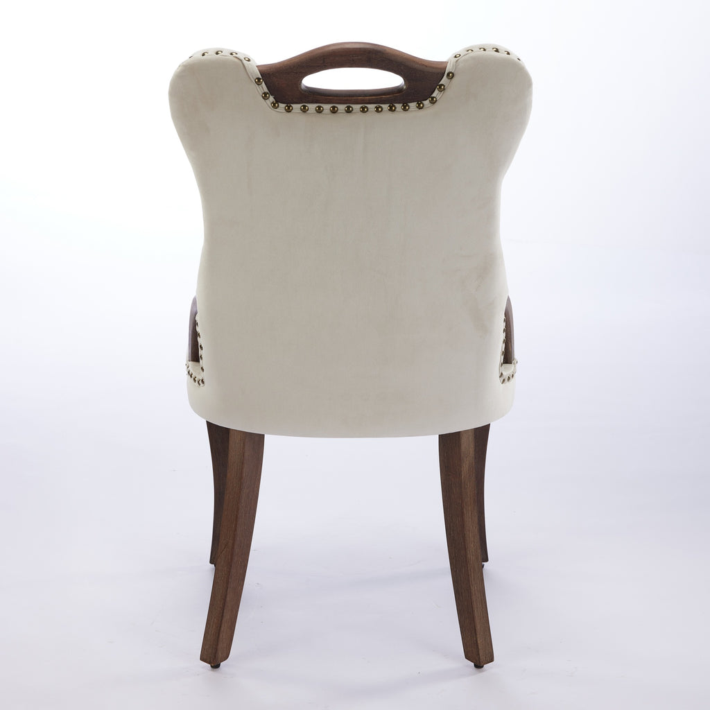 [variant:W5755P512977] Tufted Velvet Dining Armchairs – Set of 2 image 7