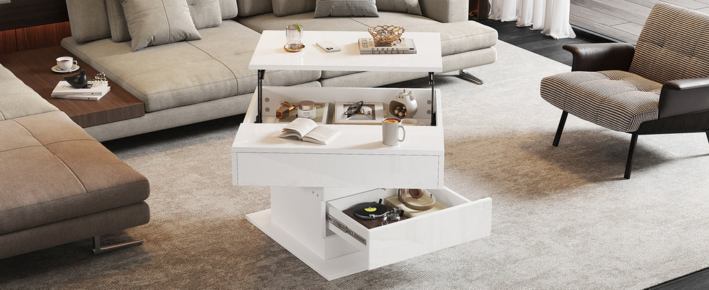 [variant:N892P423296W] 360° Rotating Lift-Top Coffee Table with Drawer image 15