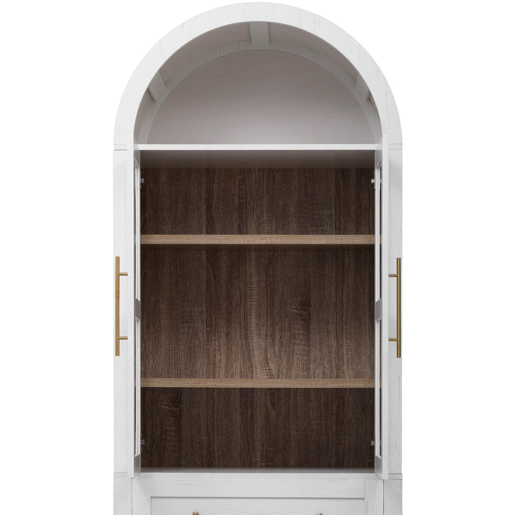 [variant:N853P387781W] Arched Glass-Door Pantry Cabinet – 71-Inch image 40