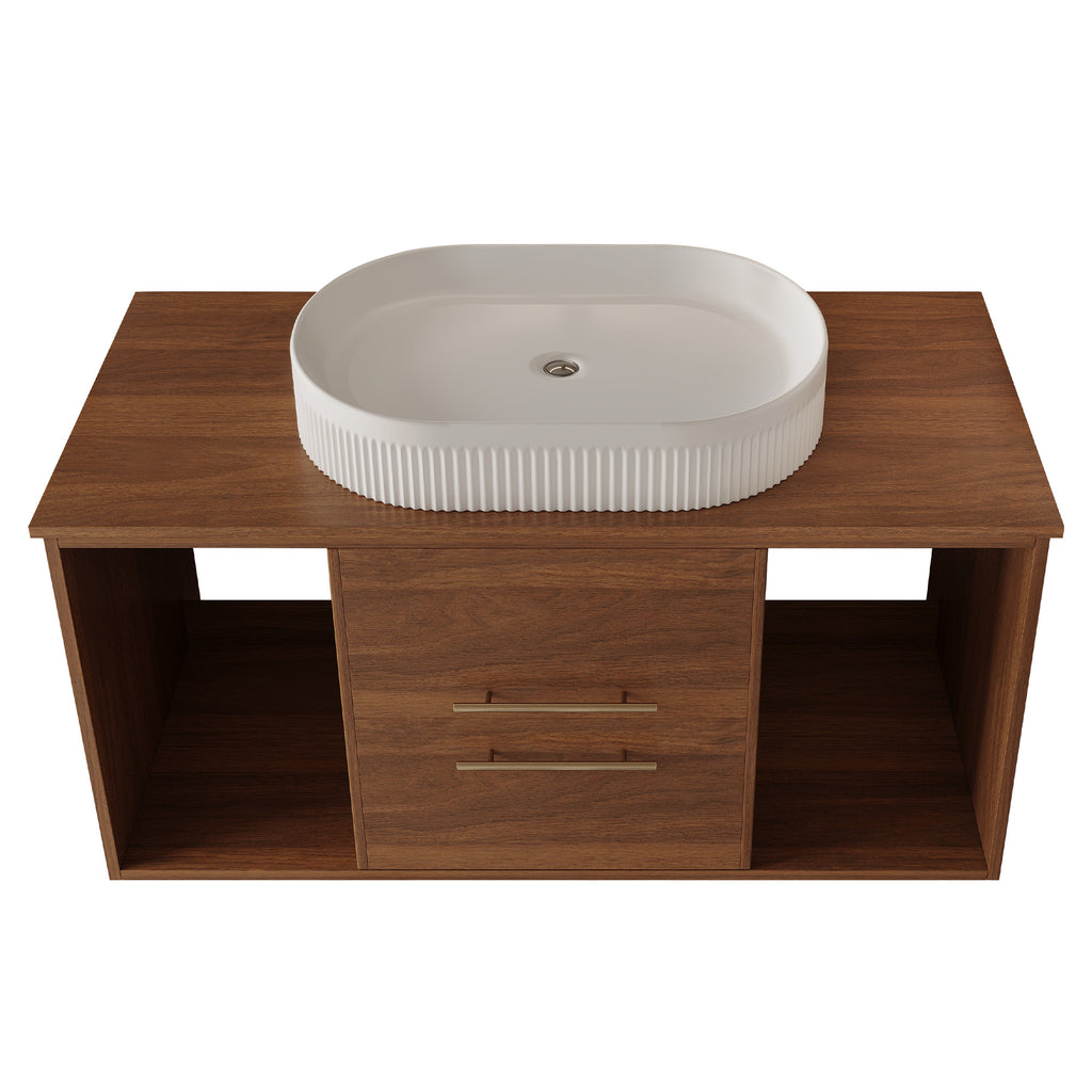 [variant:W5307S00007] Wall-Mounted Bathroom Vanity with Oval Ceramic Sink – 39.4-Inch image 9