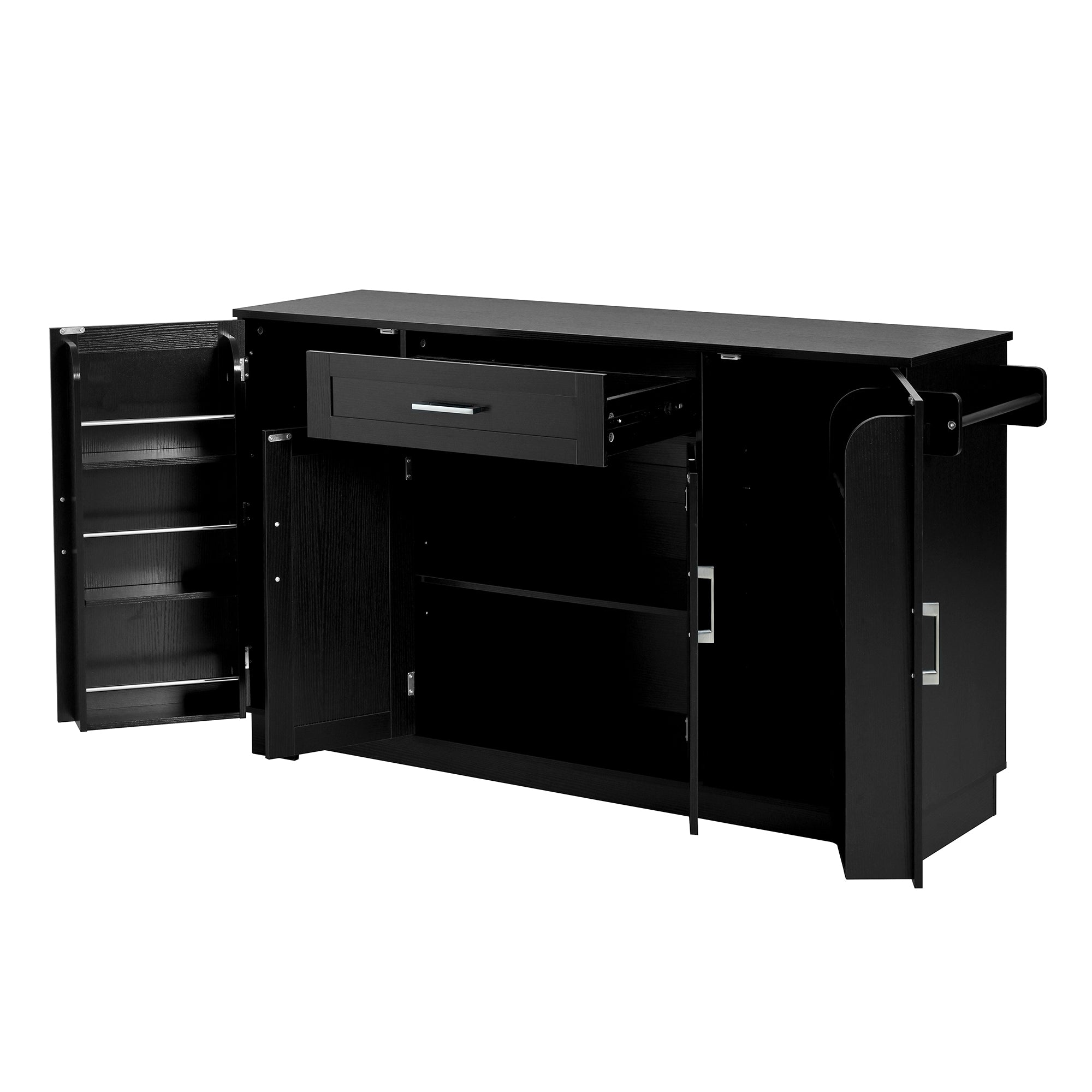 [variant:N889P443144B] Modern 4-Door Sideboard with Drawer image 12
