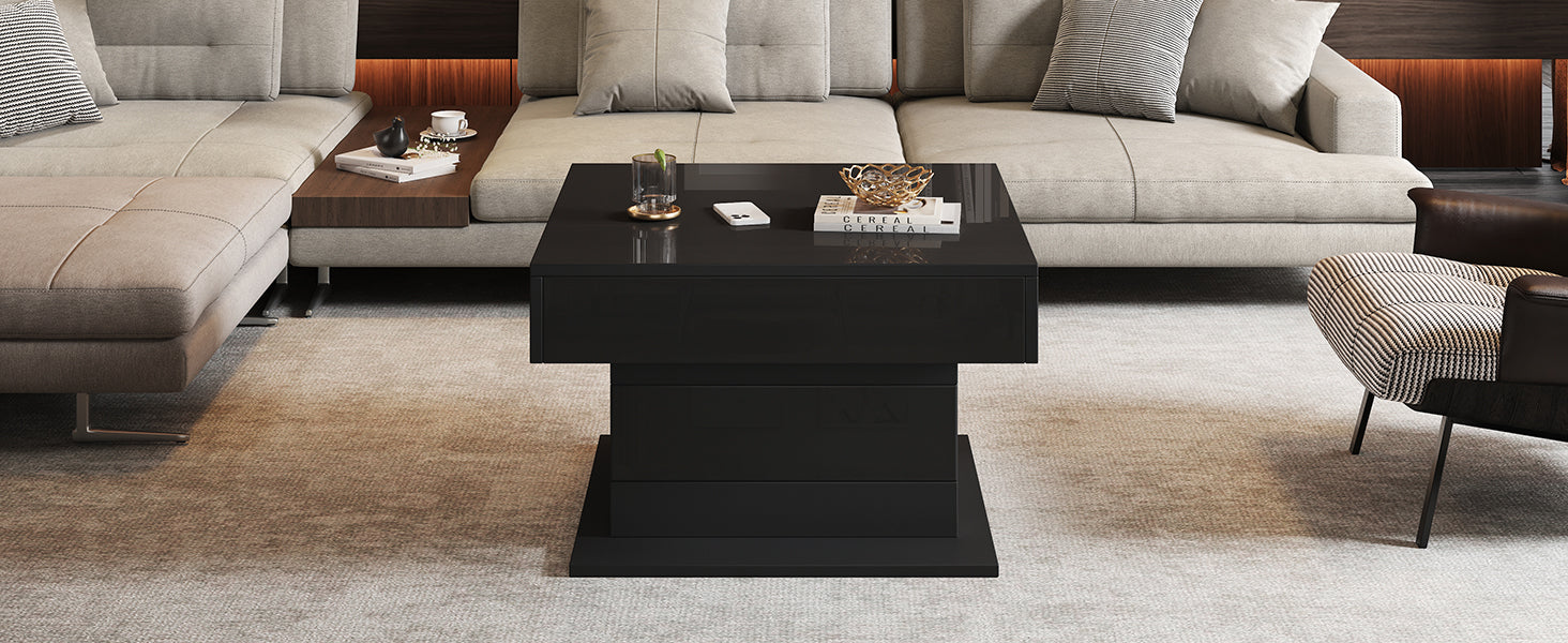 [variant:N892P423296B] Black 360° Rotating Lift-Top Coffee Table image 21