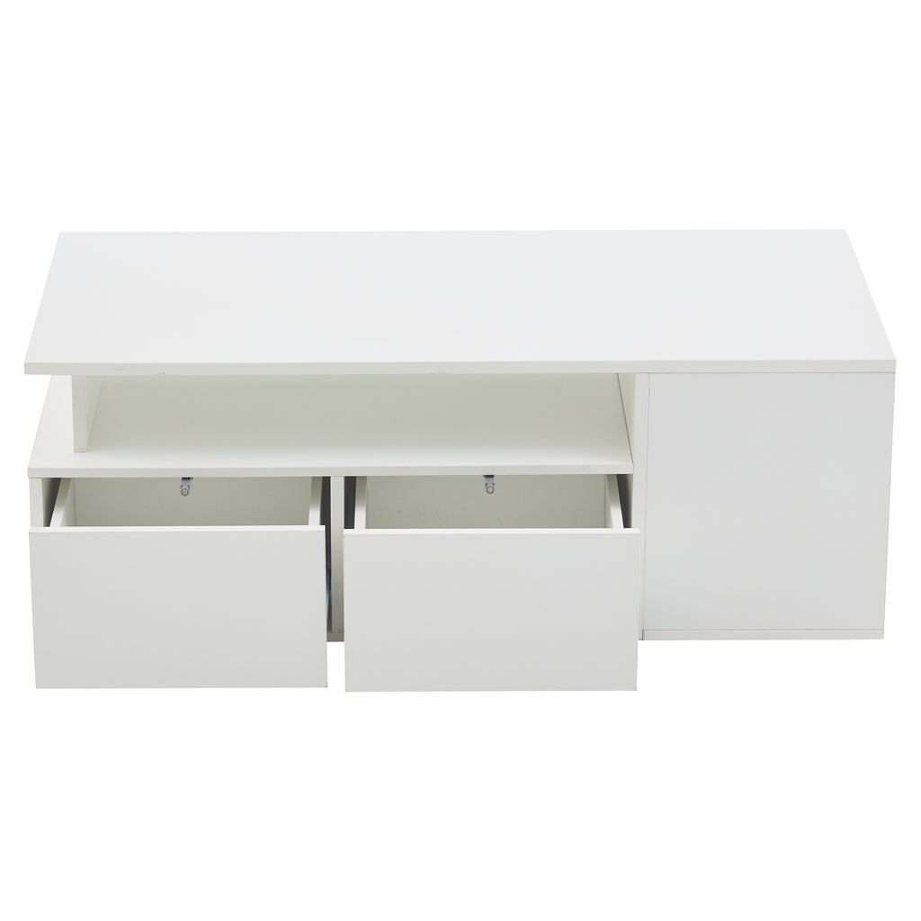 [variant:N892P428788W] High-Gloss LED Coffee Table with Open Storage image 34