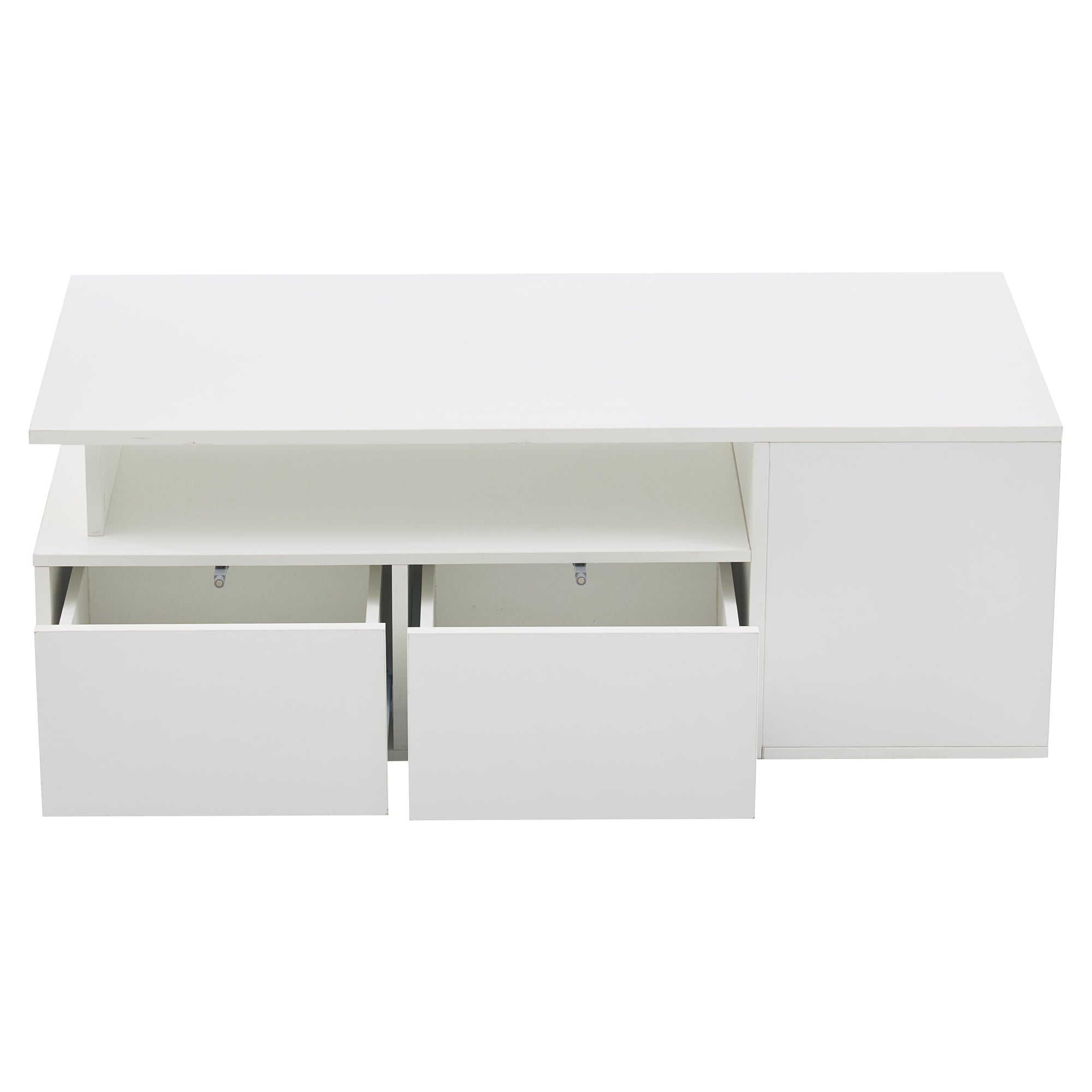 [variant:N892P428788W] High-Gloss LED Coffee Table with Open Storage image 34