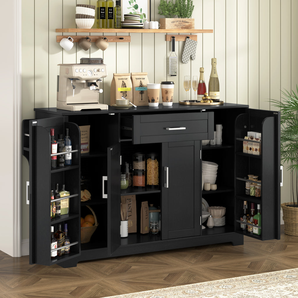 [variant:N889P443144B] Modern 4-Door Sideboard with Drawer image 2
