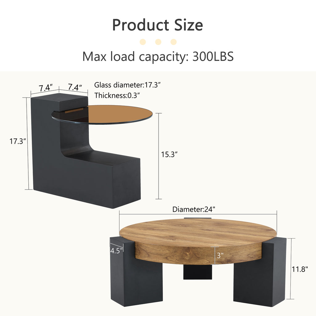 [variant:W3806P404745] Black,Wood image 4