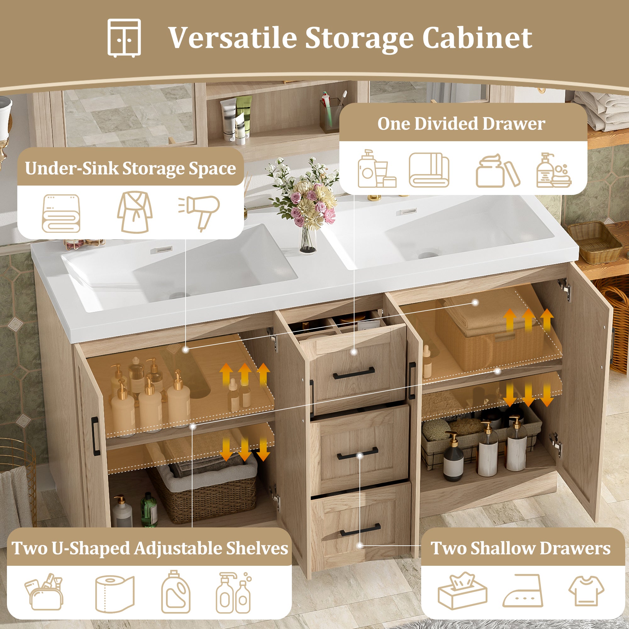 [variant:N848P000035N] Double-Sink Bathroom Vanity with Storage – 59-Inch image 15