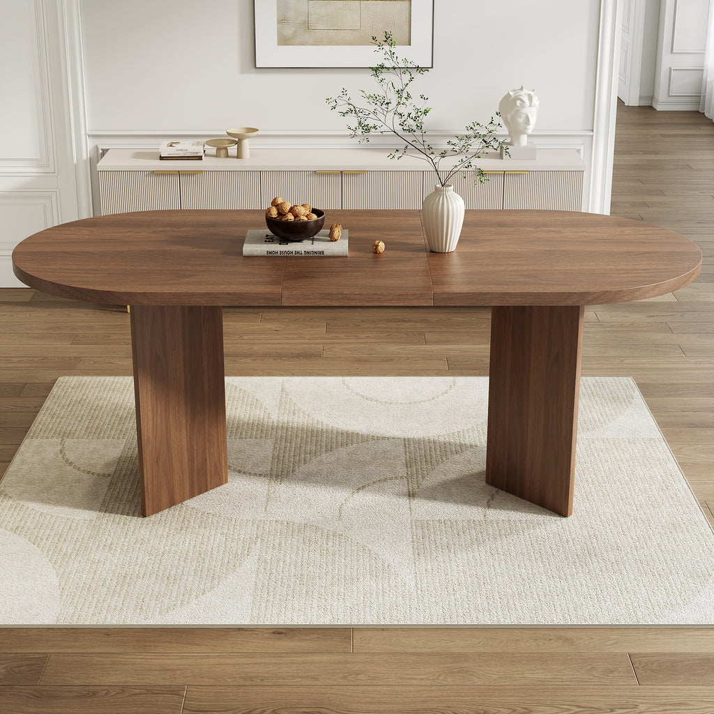 [variant:N859P472961A] Oval Walnut Dining Table – 79-Inch image 4
