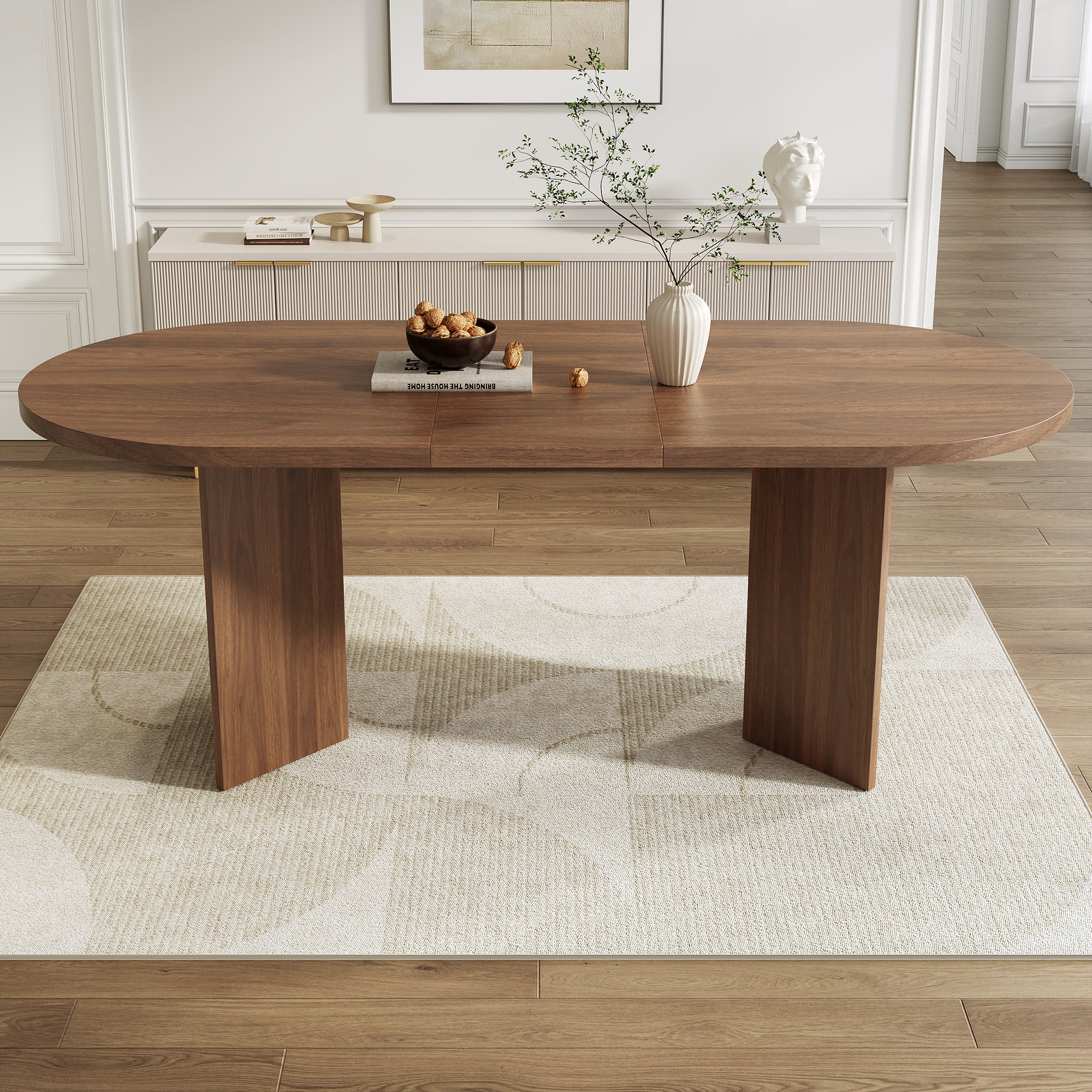 [variant:N859P472961A] Oval Walnut Dining Table – 79-Inch image 4