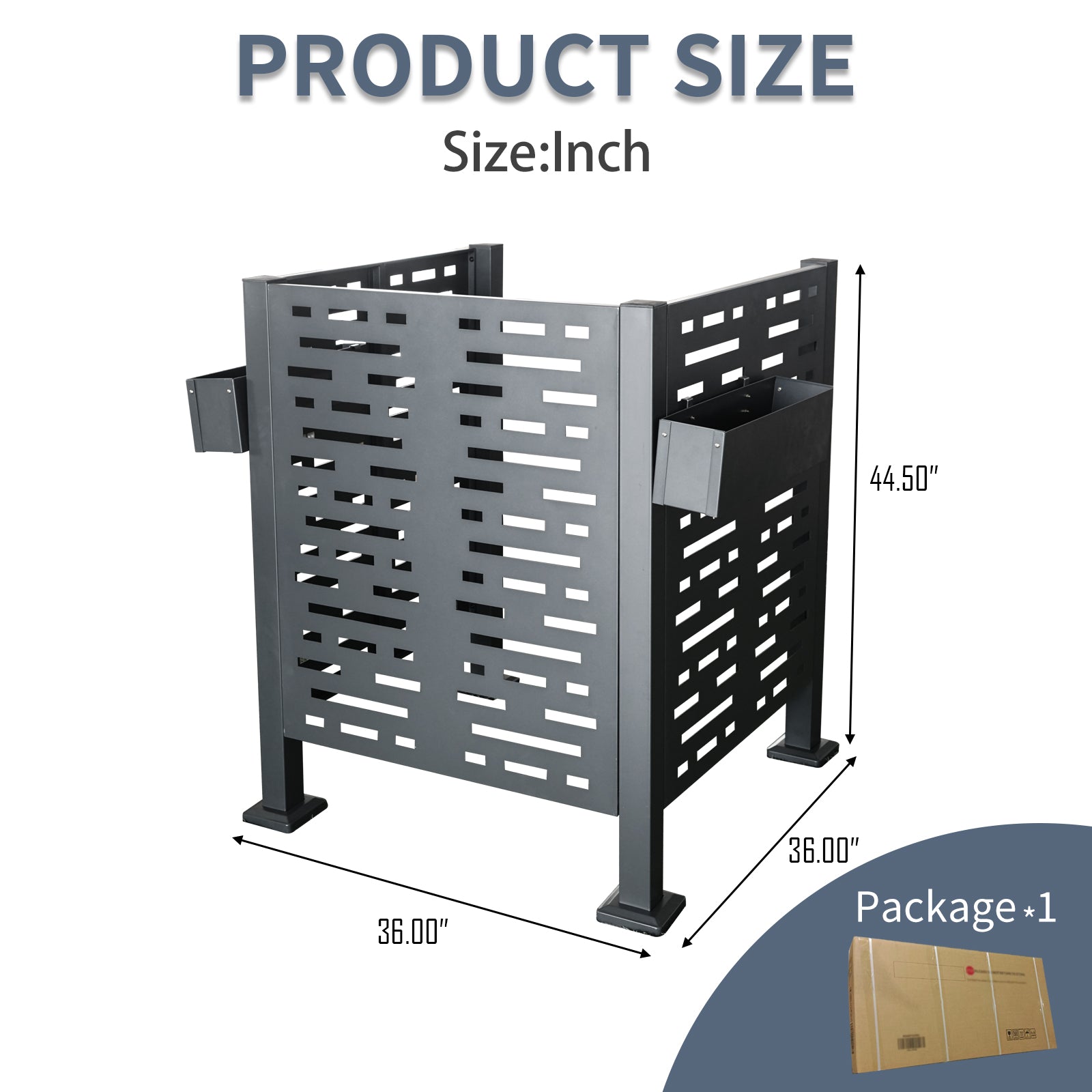 [variant:W540P199946] Outdoor Air Conditioner Privacy Fence – 3 × 3 ft image 4
