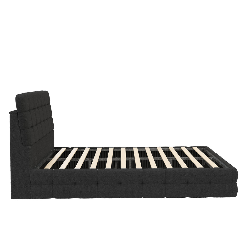 [variant:HS451572AAB] Queen Hydraulic Lift Storage Bed – Black image 17