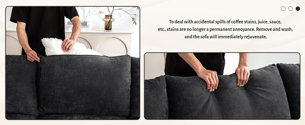 [variant:W3885S00029] 6-Seater U-Shaped Modular Sofa with Storage Ottoman & USB Ports image 6