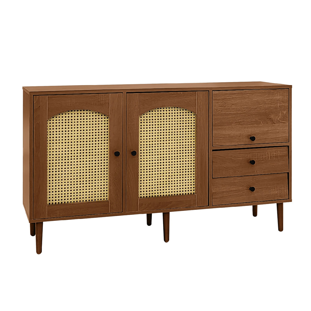 [variant:GA0013N] Country-Style Rattan-Door Sideboard image 19