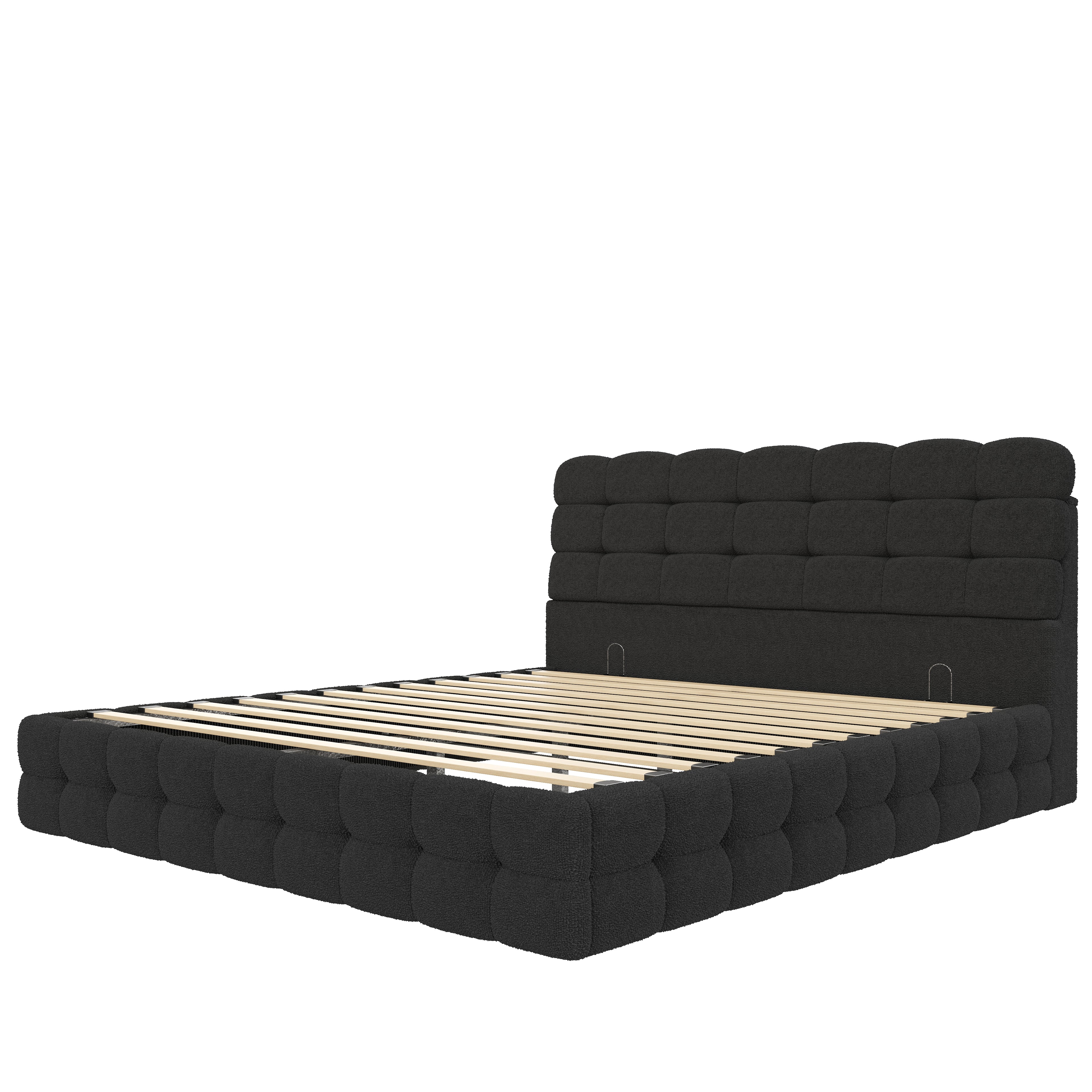[variant:HS451572AAB] Queen Hydraulic Lift Storage Bed – Black image 18