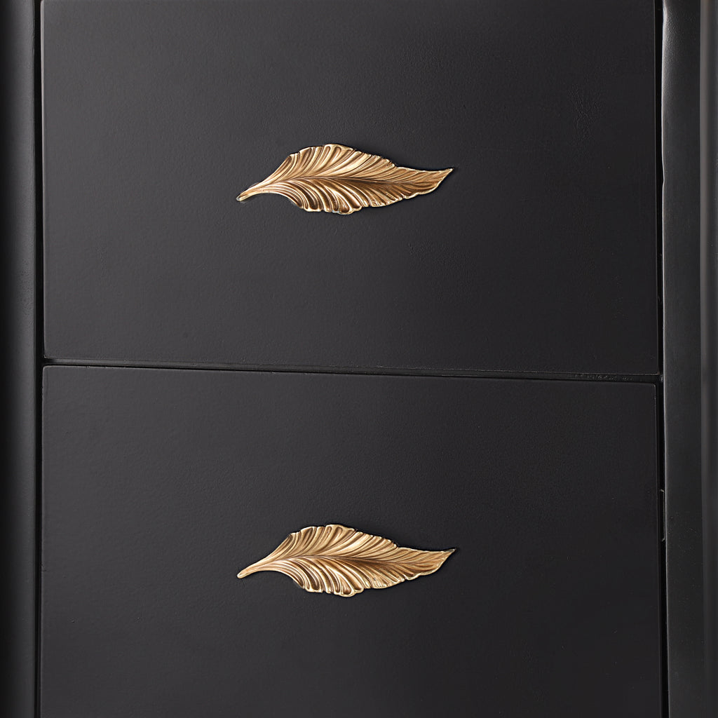 [variant:N856P406687B] Curved 2-Drawer Nightstand with Feather Handles image 13