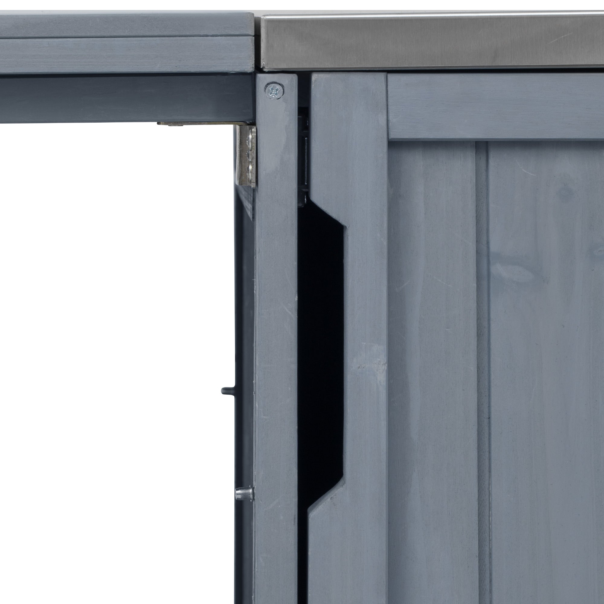 [variant:N853P386132G] Outdoor Grill Cart for 21–22-Inch Kamado Grills – Gray and Blue, 66.5-Inch image 19