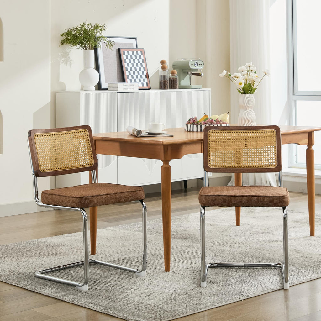 Coffee Rattan-Back Dining Chairs – Set of 2 — [variant:W5755P512975] Rattan-Back Dining Chairs – Set of 2 image 19