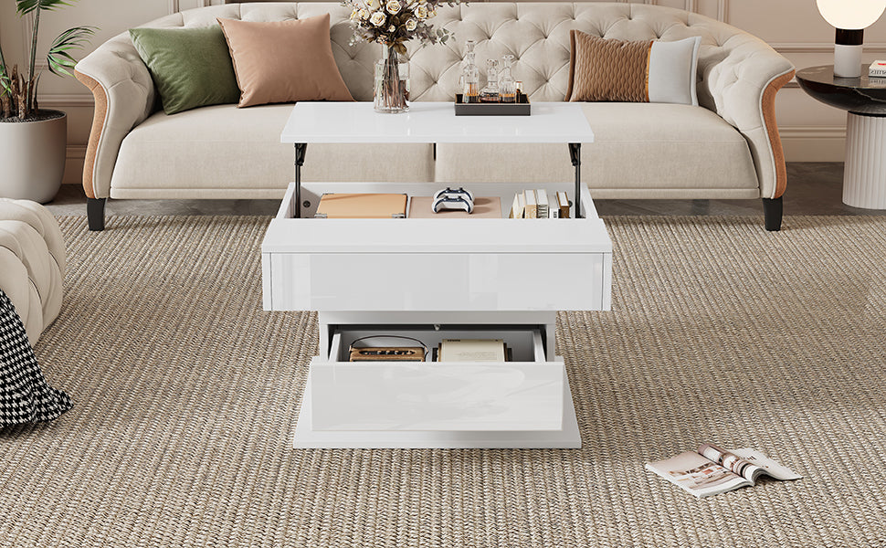 [variant:N892P423296W] 360° Rotating Lift-Top Coffee Table with Drawer image 25
