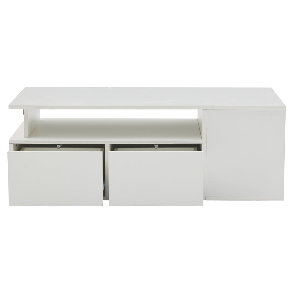 [variant:N892P428788W] High-Gloss LED Coffee Table with Open Storage image 49