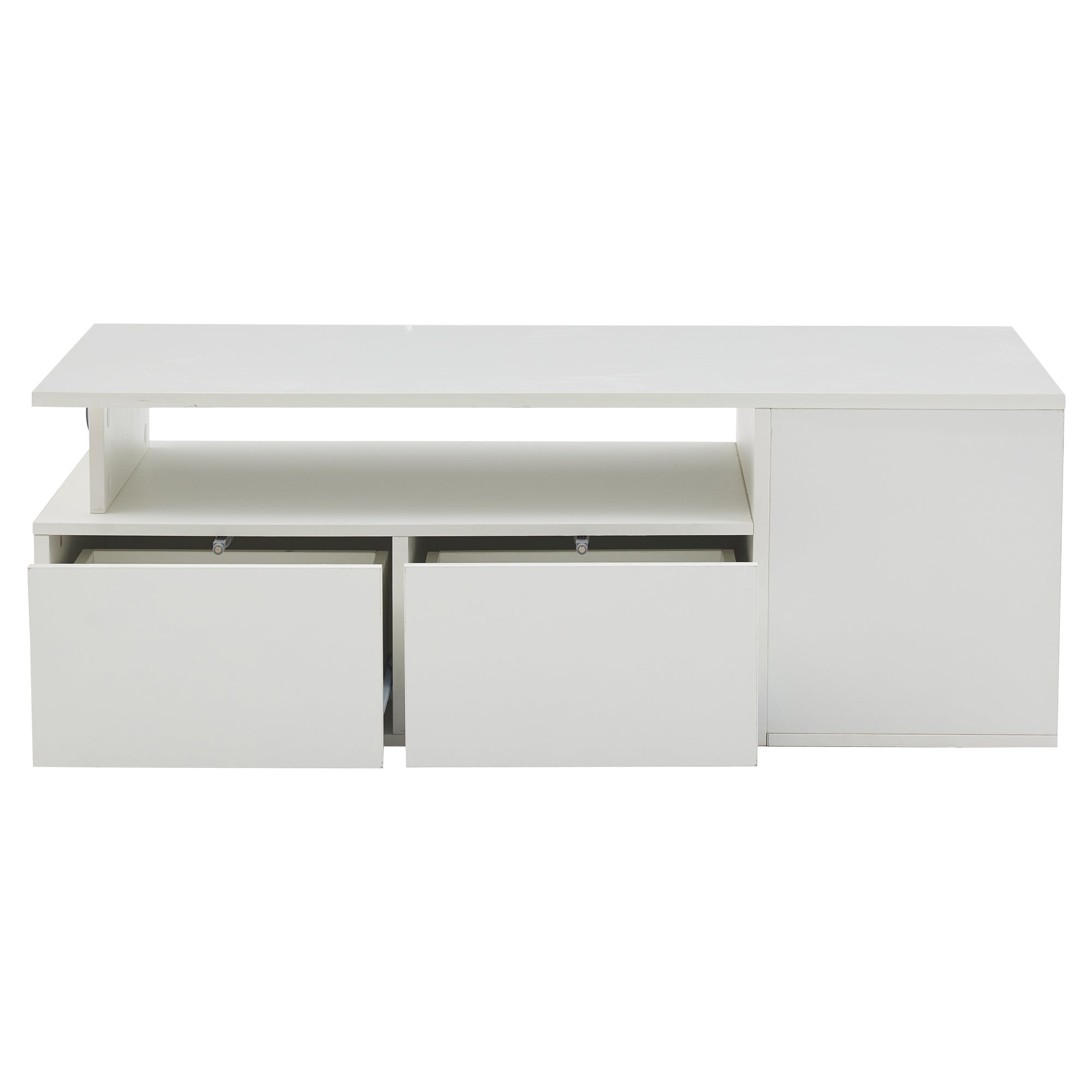[variant:N892P428788W] High-Gloss LED Coffee Table with Open Storage image 49