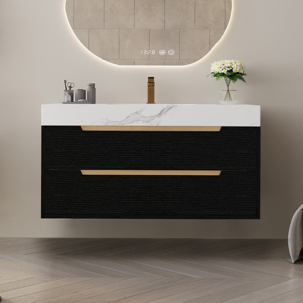 [variant:W5307S00006] Bathroom Vanity with Sintered Stone Top – 35.4-Inch image 6