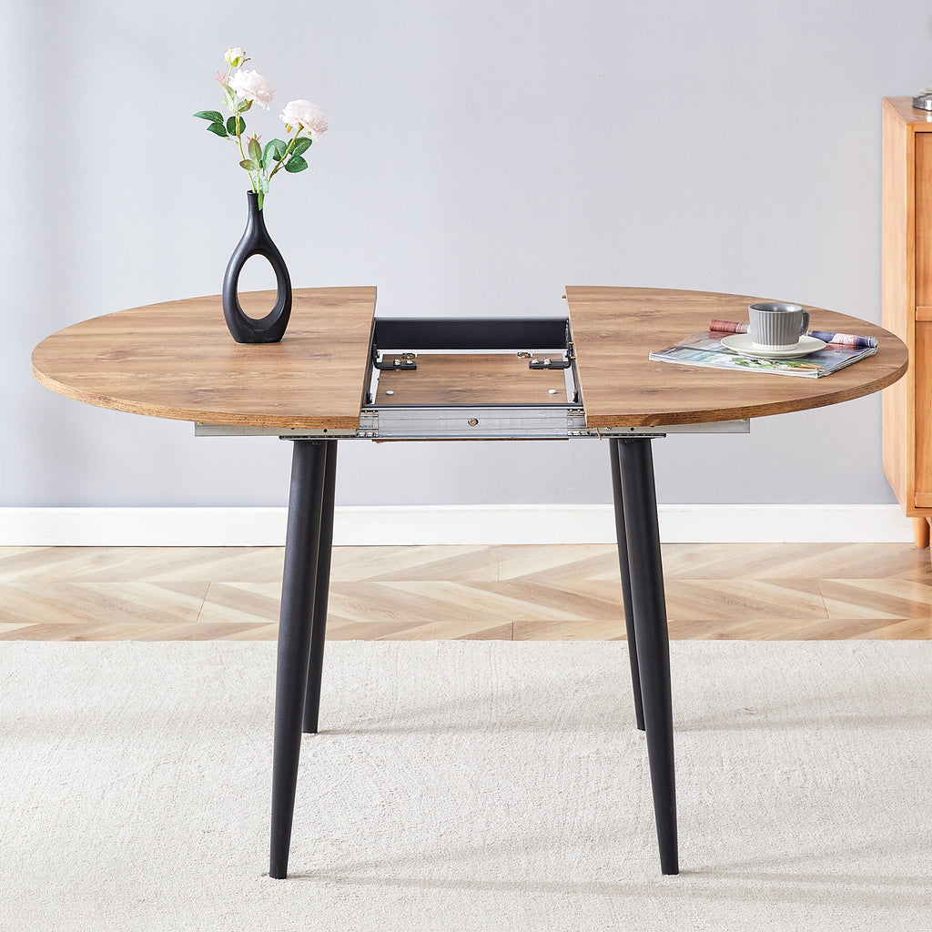 [variant:W3806S00005] Extendable Wood-Look Dining Table image 13