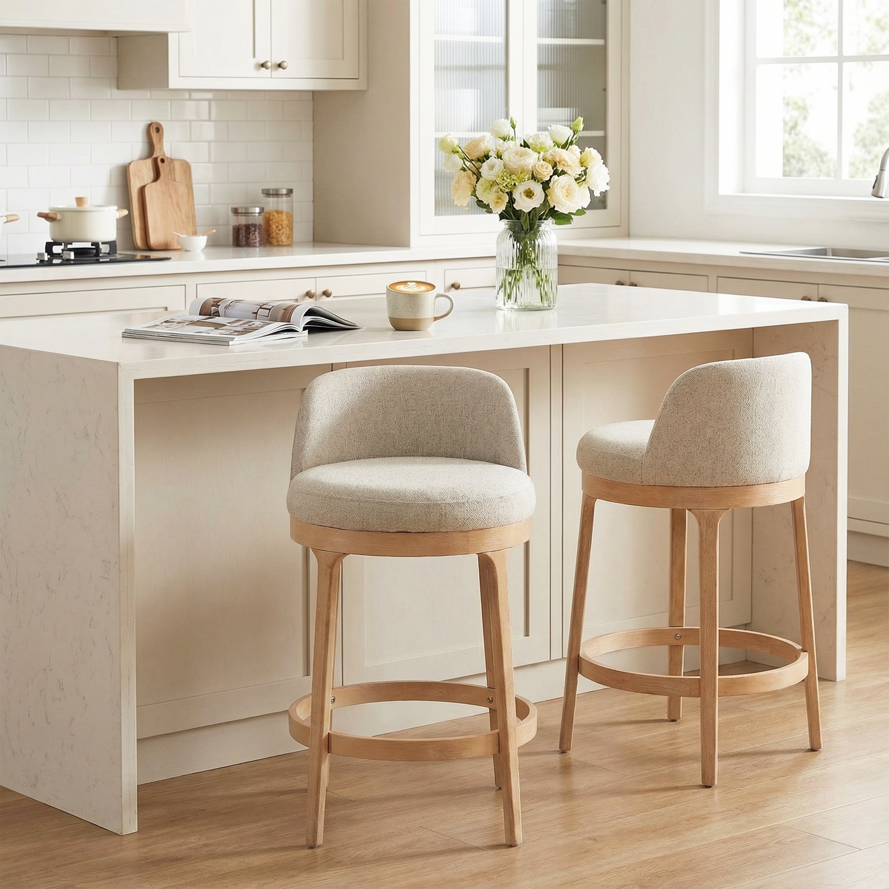 [variant:N897P442113N] Chole Set of 2 Natural Wood Counter Stools image 1