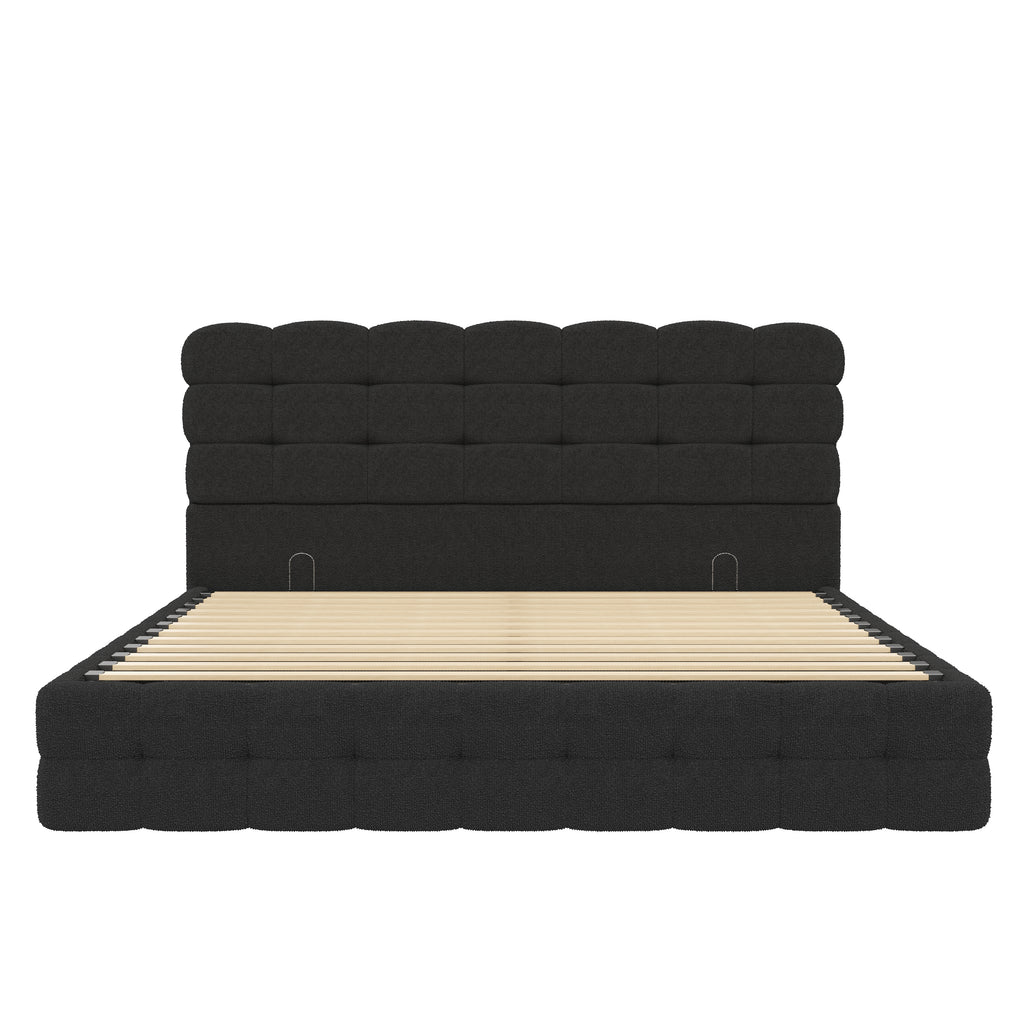 [variant:HS451572AAB] Queen Hydraulic Lift Storage Bed – Black image 19