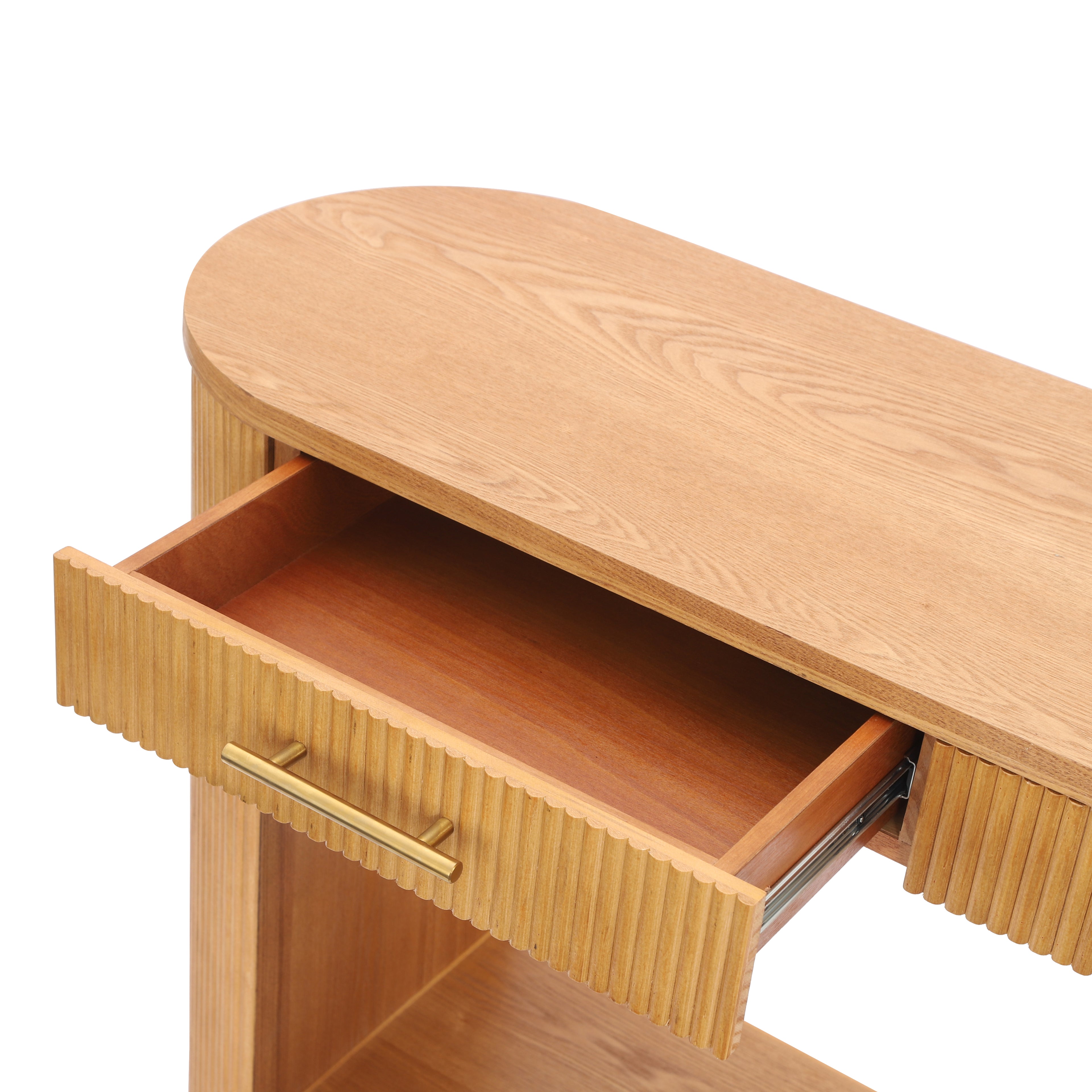 [variant:N876P351901D] Modern Console Table with Drawers & Storage image 5