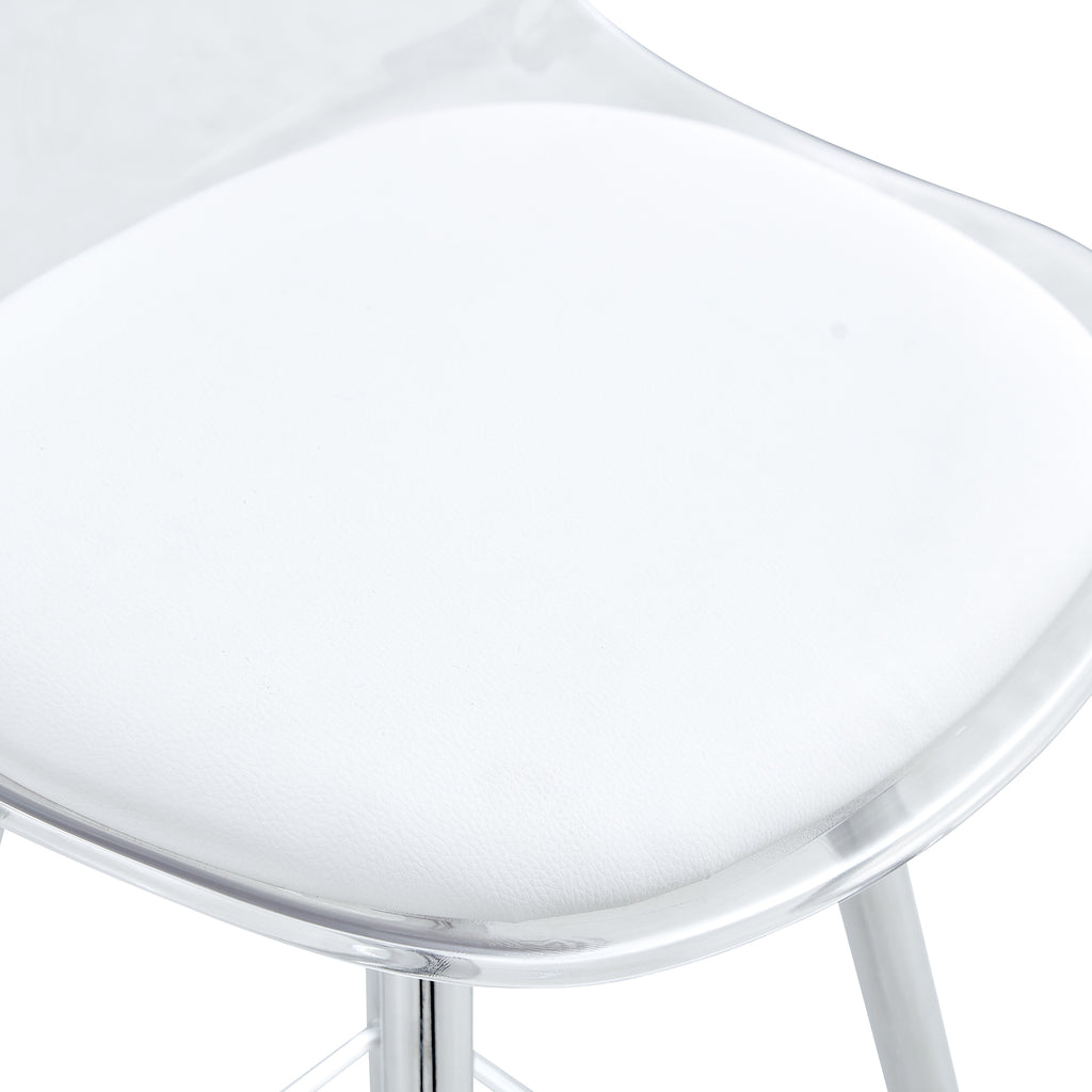 [variant:W3806P404769] Modern Upholstered Bar Chairs – White & Silver image 22