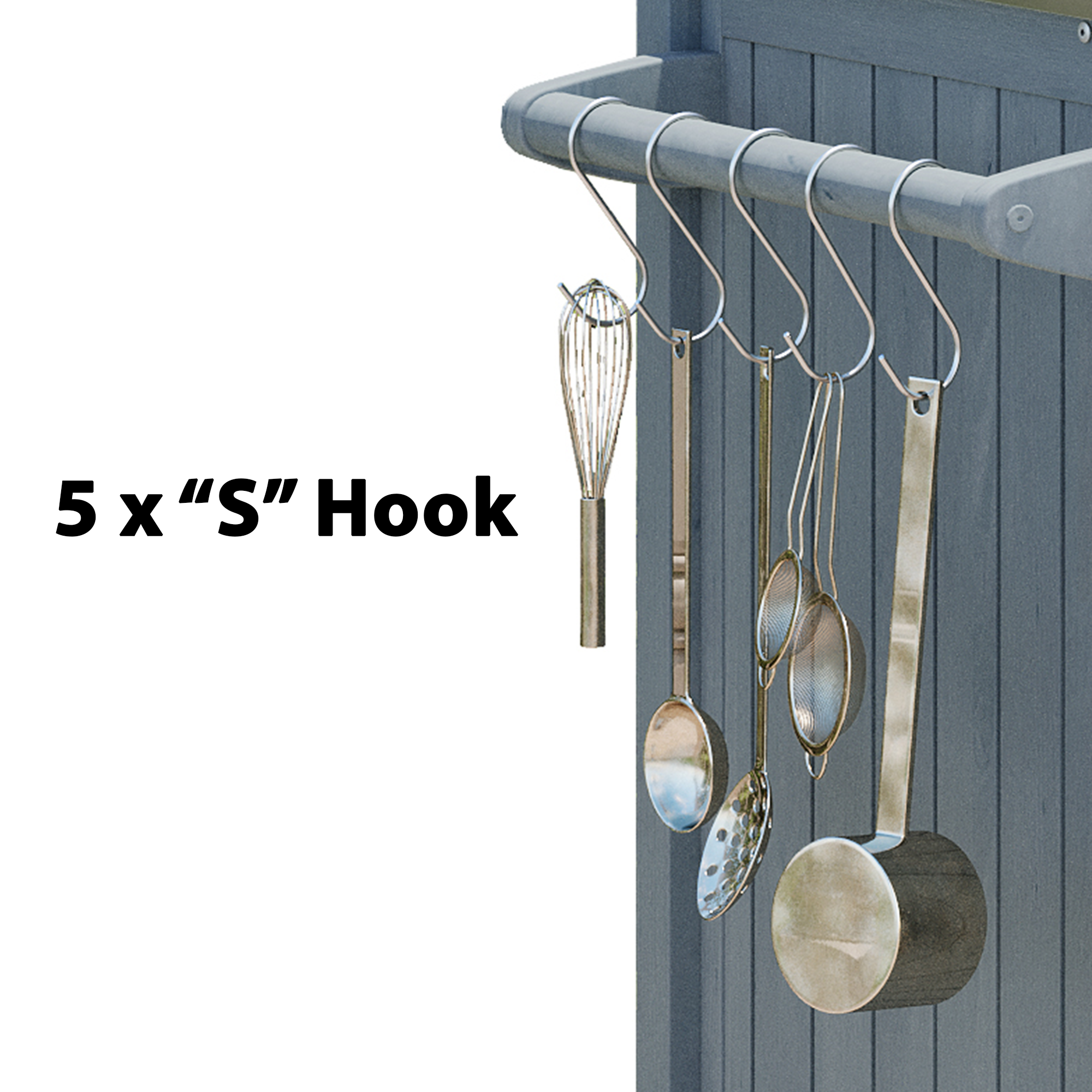 [variant:N853P386132G] Outdoor Grill Cart for 21–22-Inch Kamado Grills – Gray and Blue, 66.5-Inch image 8